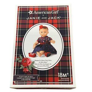 American Girl X Janie And Jack Wrapped In Roses Party Dress Set Bitty Baby NIB